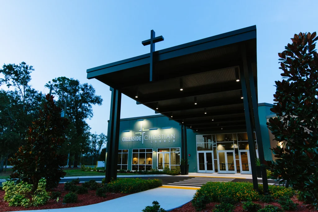 Creekside Church front church architect