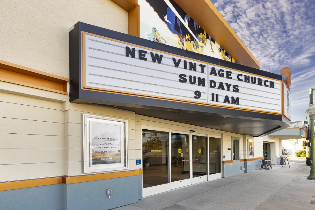 New Vintage Church : The Grand Theater name church architect