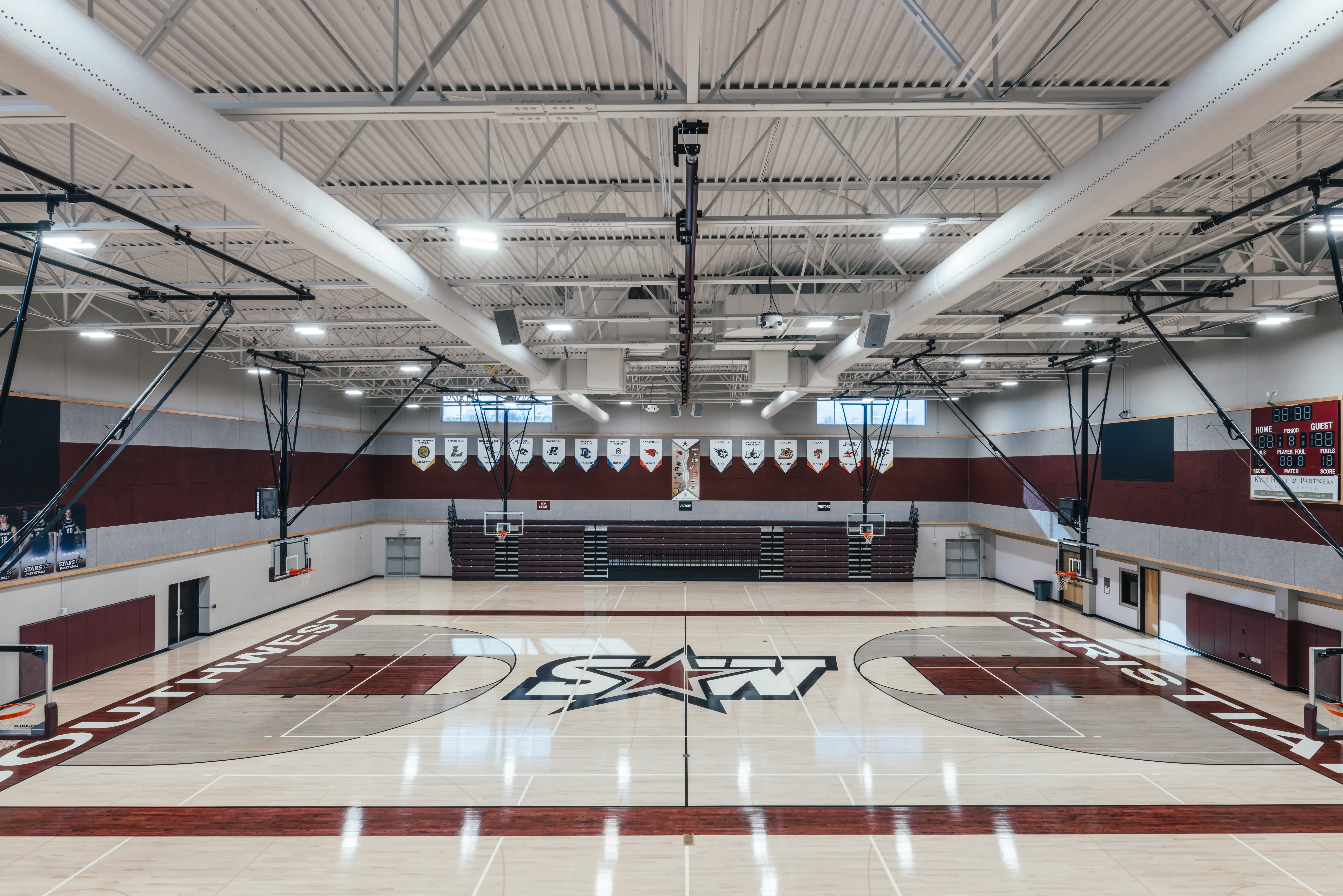 SWCHS gym basketball