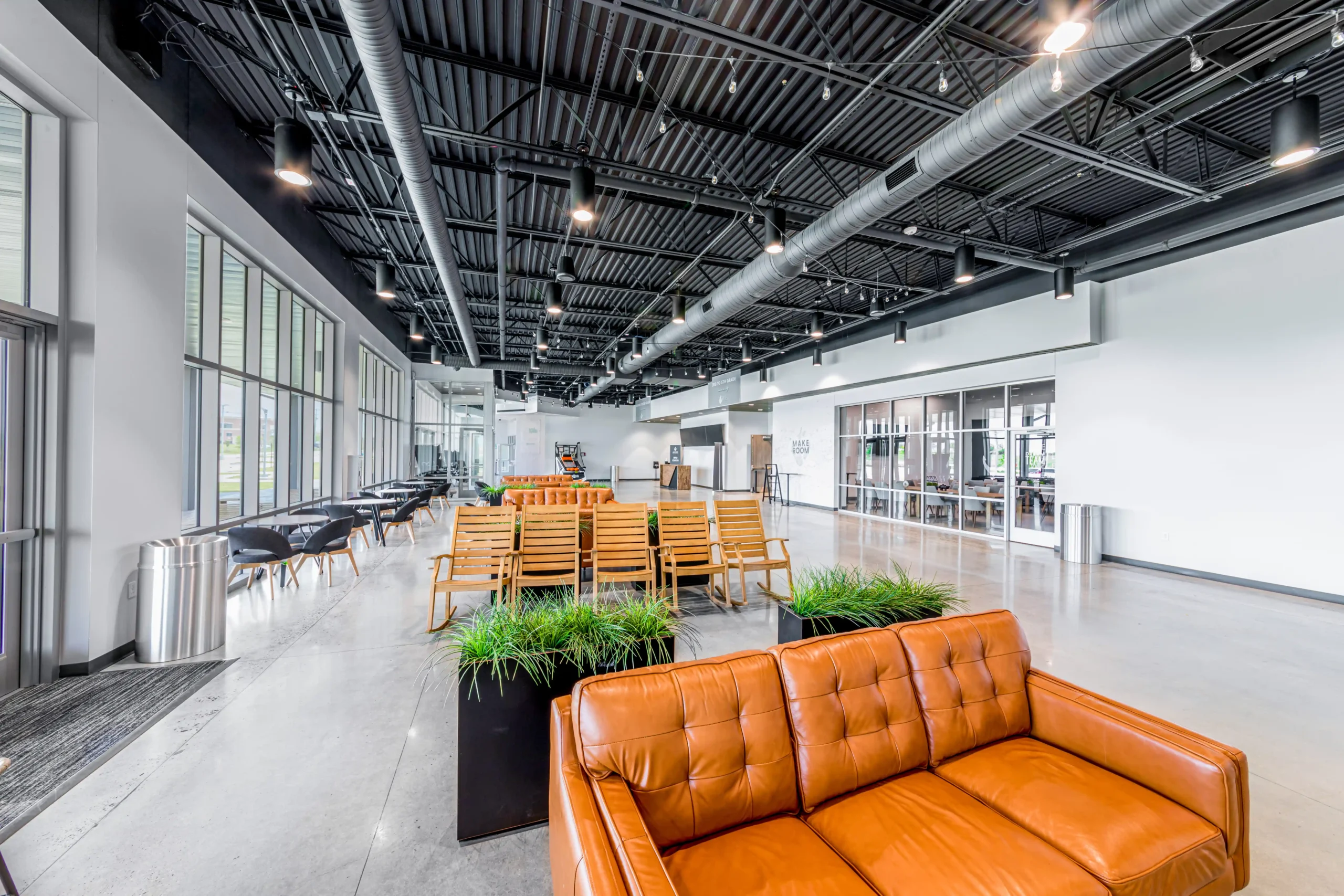 Anchor Church interior lobby church architect