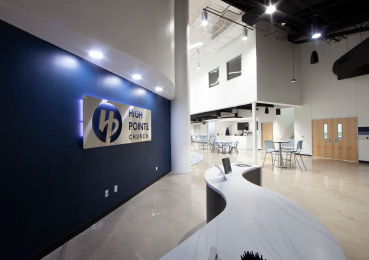 High Pointe lobby church building smaller