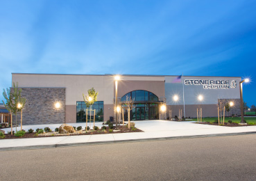 Stone Ridge Christian School exterior slider church building church architect