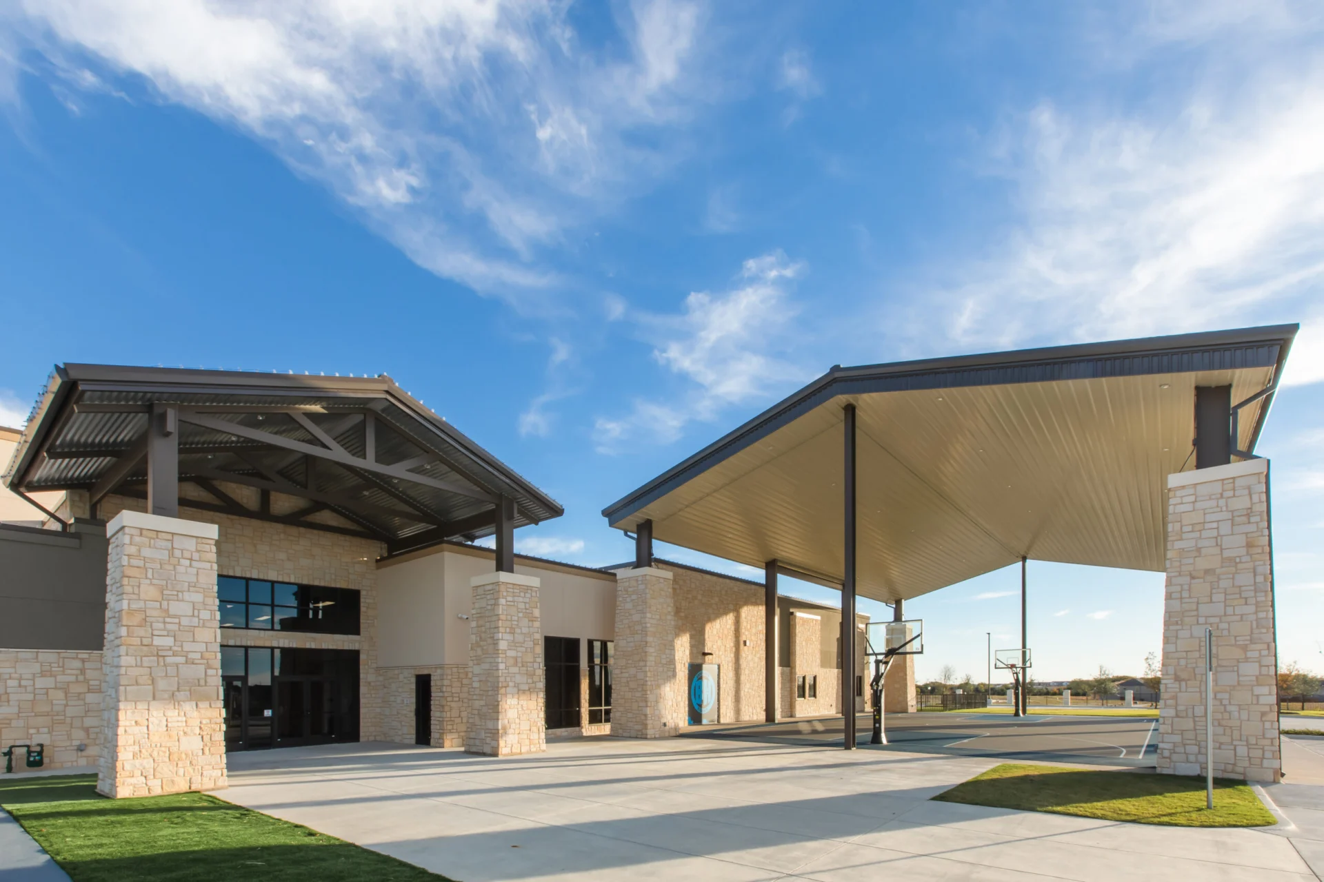 brookhaven Outdoor Basketball Court church architect