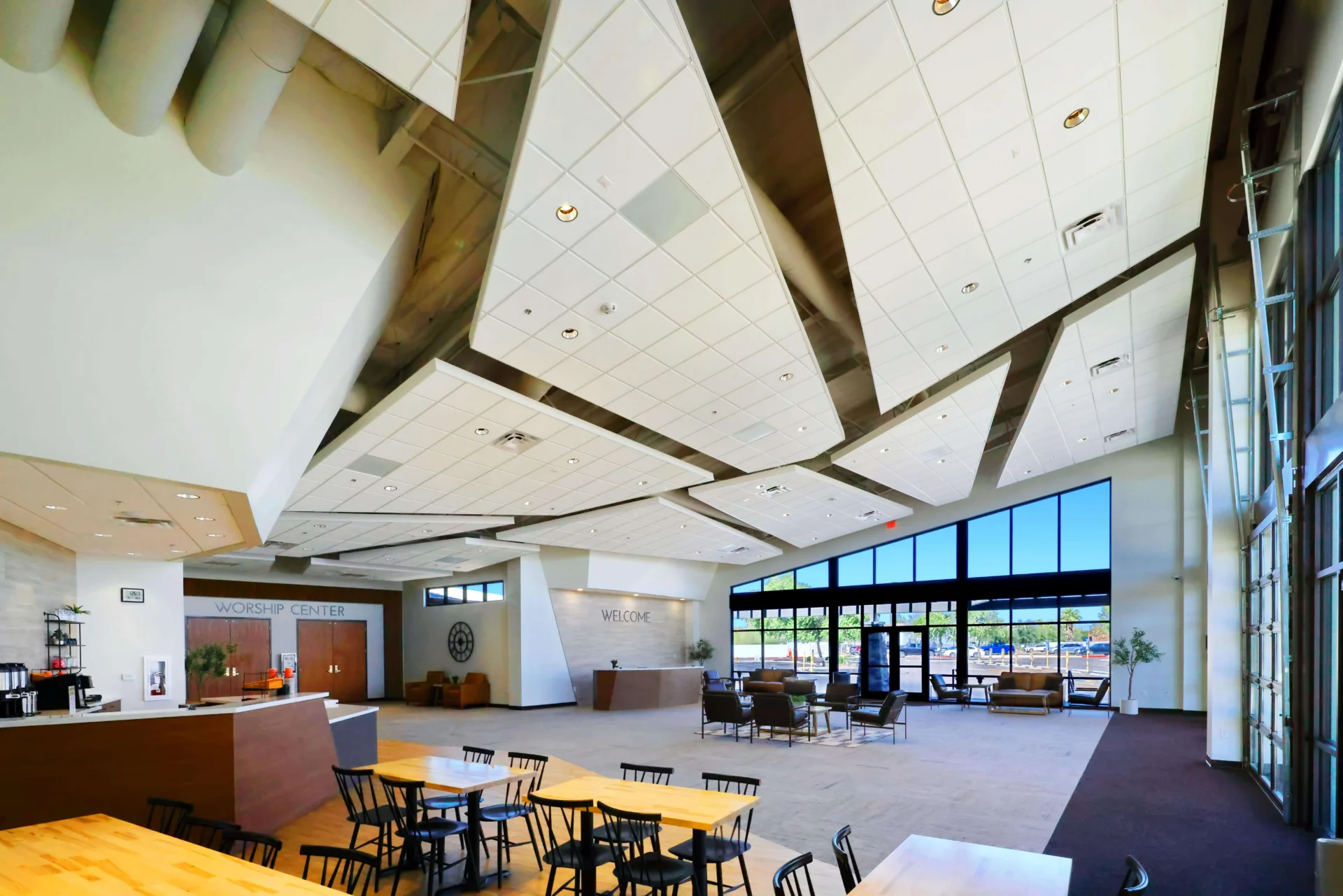 Northwest Community Church lobby church architect