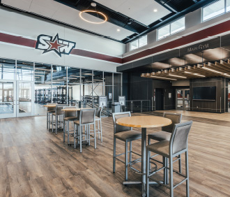 SWCHS lobby church architect church building