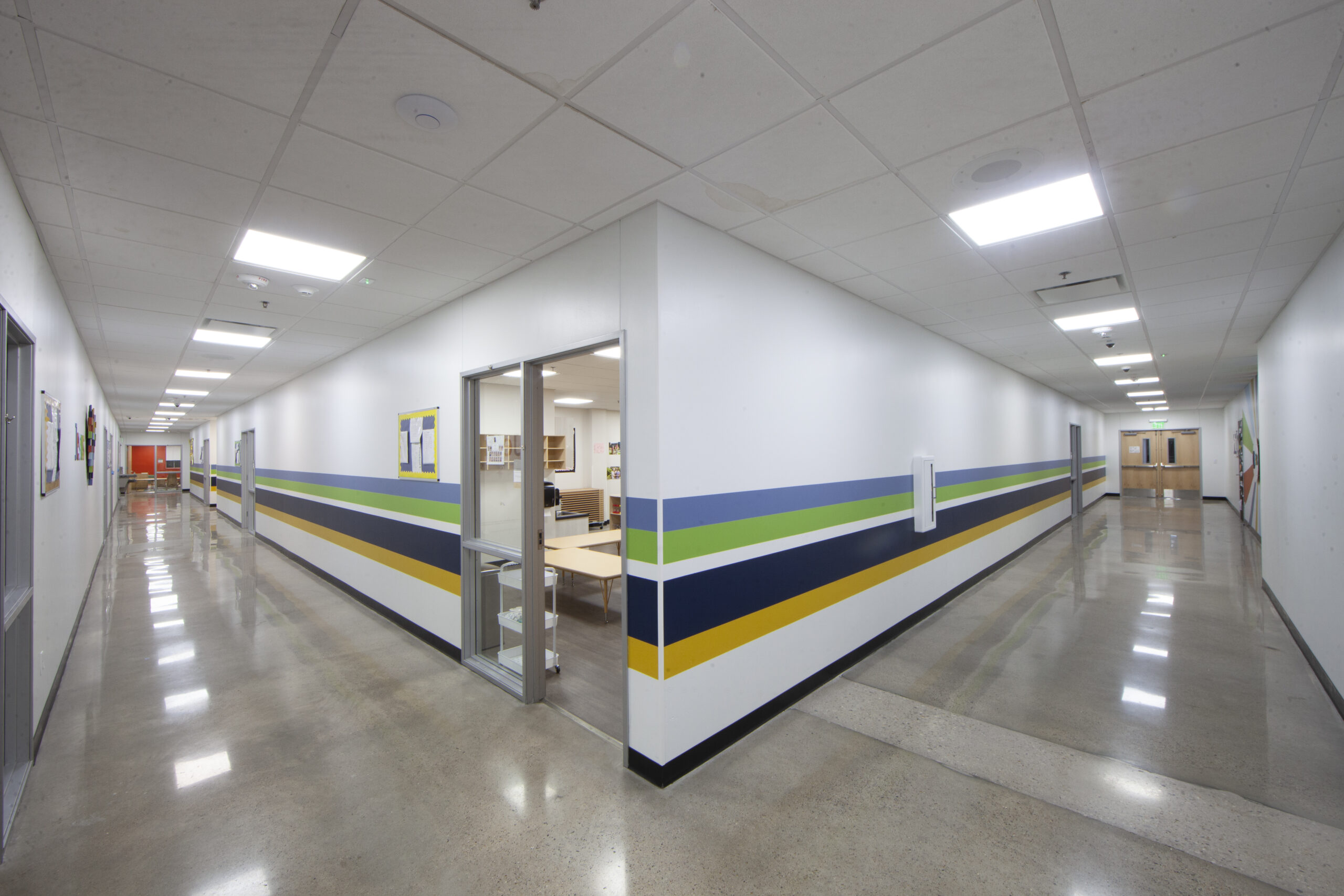 High Pointe Church kids hallway