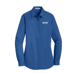 Port Authority Women's SuperPro Twill Shirt - True Blue