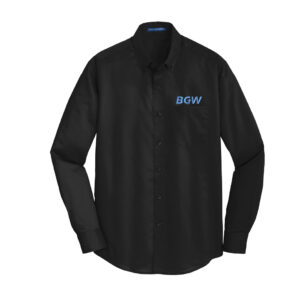 Port Authority Men's SuperPro Twill Shirt - Black