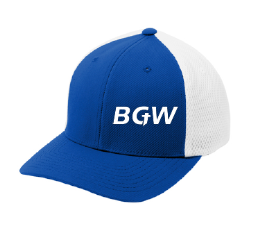 Sport-Tek® Flexfit® Air Mesh Back Cap true royal : white
