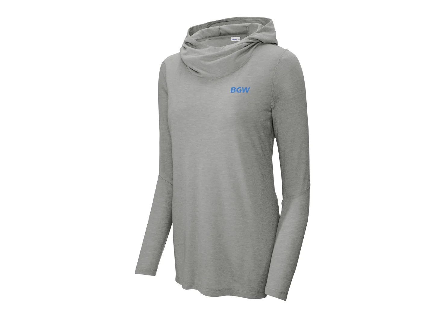 Sport-Tek Women's PosiCharge Tri-Blend Wicking Long Sleeve Hoodie
