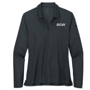 Nike Women's Dri-FIT Micro Pique 2.0 Long Sleeve Polo - Anthracite