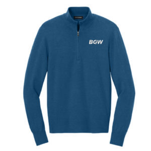 Port Authority Easy Care 1-4-Zip Sweater - Aegean Blue Heather