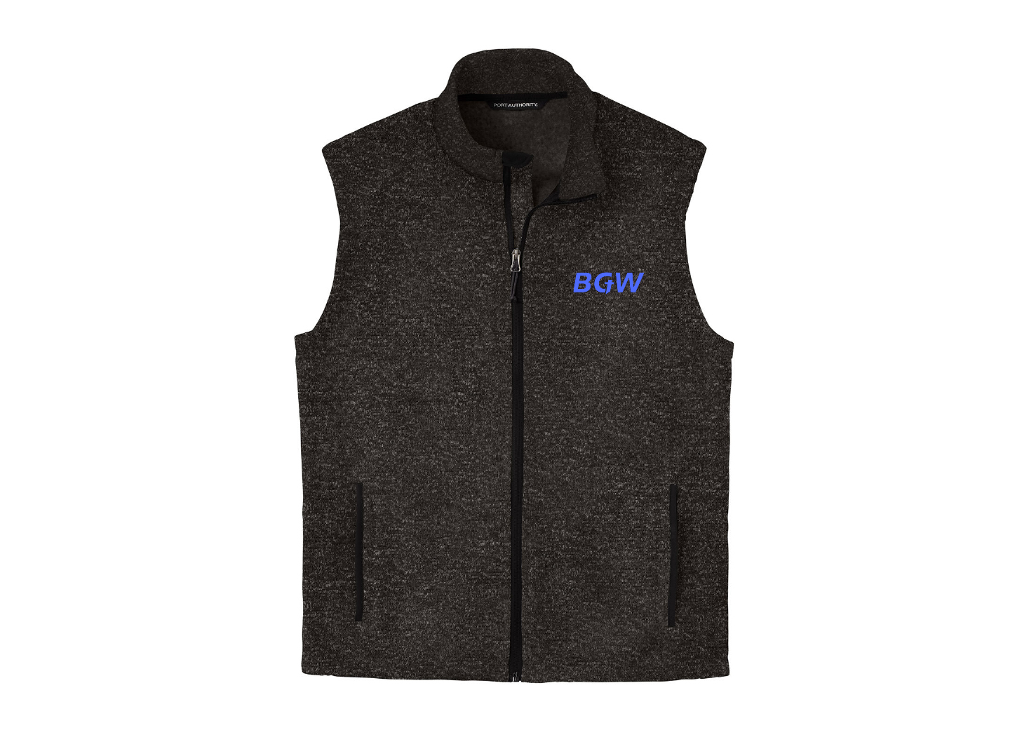 Port Authority Sweater Fleece Vest - Black Heather Port Authority Sweater Fleece Vest - Black Heather
