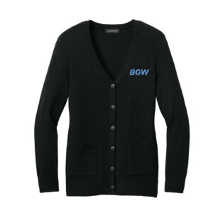Port Authority Women's Easy Care Open-Front Cardigan Sweater - deep black