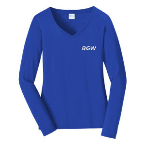 Port & Co™ Women's Long Sleeve Fan Favorite™ V-Neck Tee