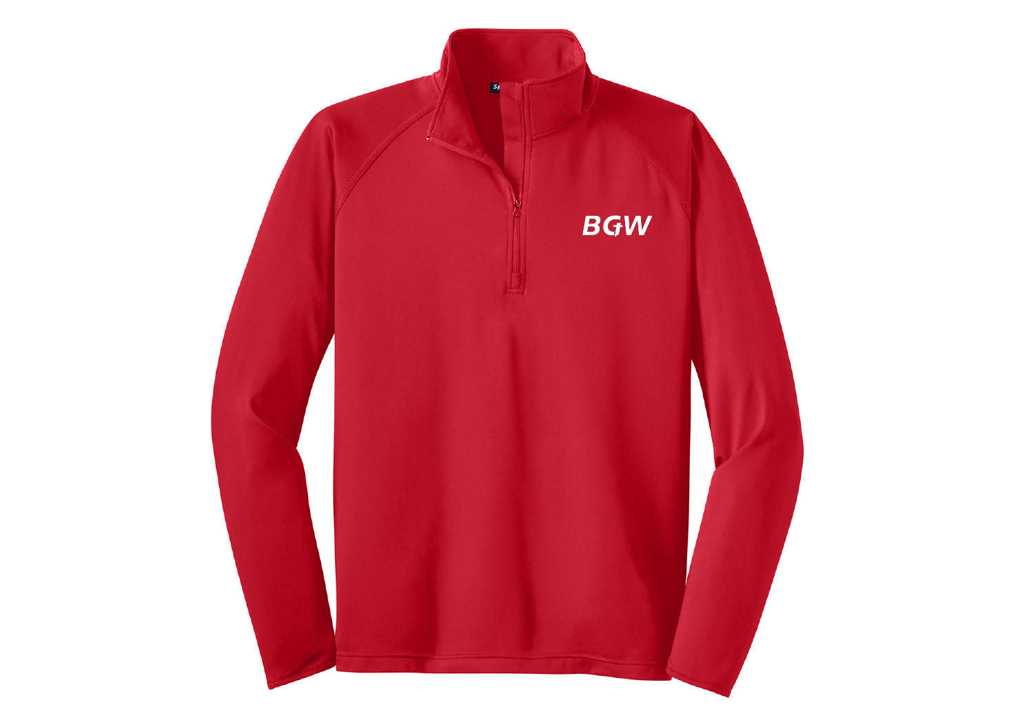 Sport-Tek tall sport-wick stretch 1-4 zip pullover - true red