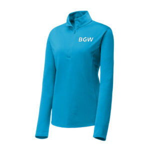 Sport-Tek® Women's PosiCharge® Competitor™ 1:4-Zip Pullover - atomic blue