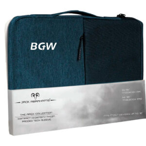 Wholesale Jack Abrahams The Velocity Two-Tone Nylon Protective Padded Laptop Sleeve 4L