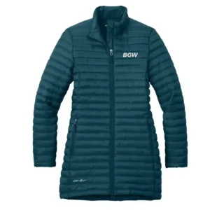 Port Authority Sweater Fleece Vest Eddie Bauer Women's Packable Quilted Full-Zip - blue