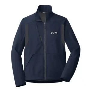 Port Authority back block soft shell jacket - Dress Blue Navy - Battleship grey