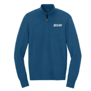 Port Authority Easy Care 1-4-Zip Sweater - Aegean Blue Heather