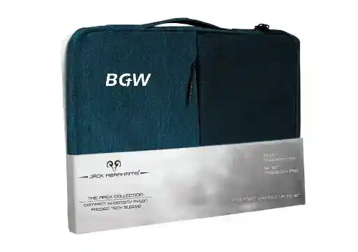 Wholesale Jack Abrahams The Velocity Two-Tone Nylon Protective Padded Laptop Sleeve 4L Wholesale Jack Abrahams The Velocity Two-Tone Nylon Protective Padded Laptop Sleeve 4L