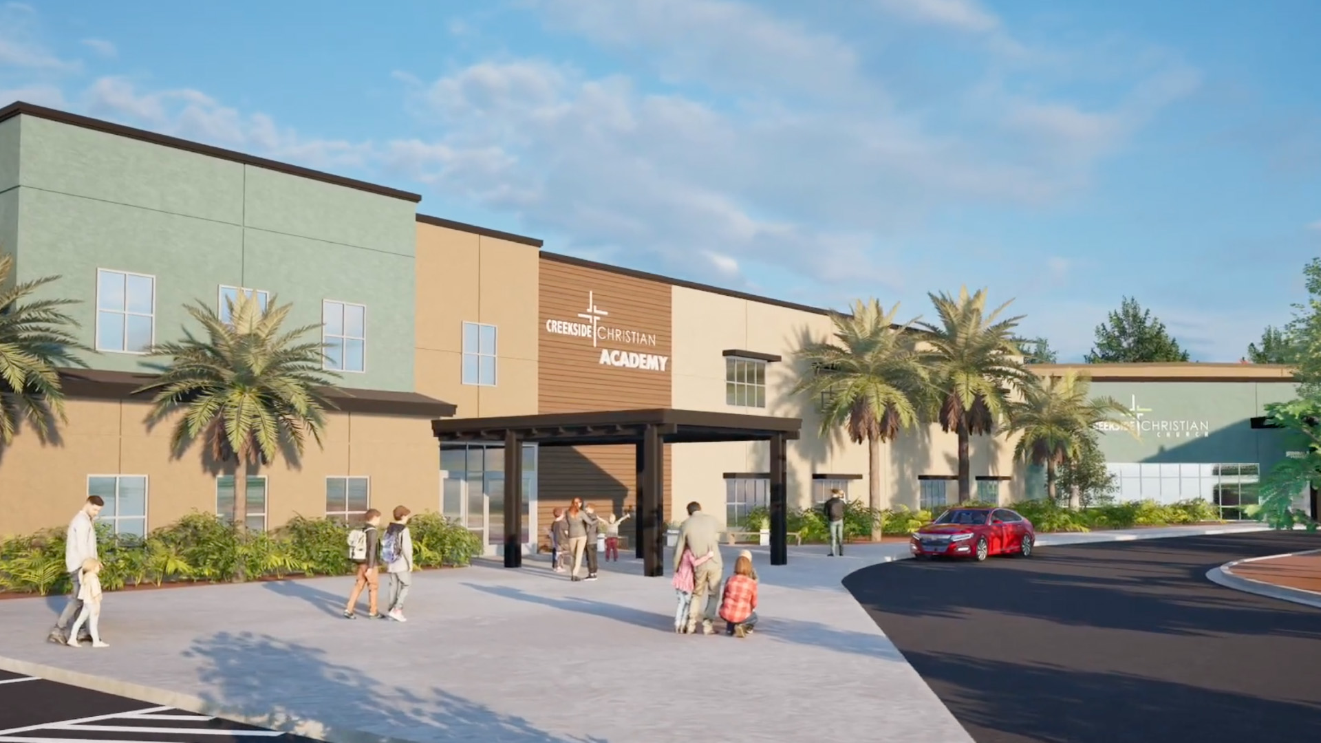 Creekside Christian Academy exterior church building