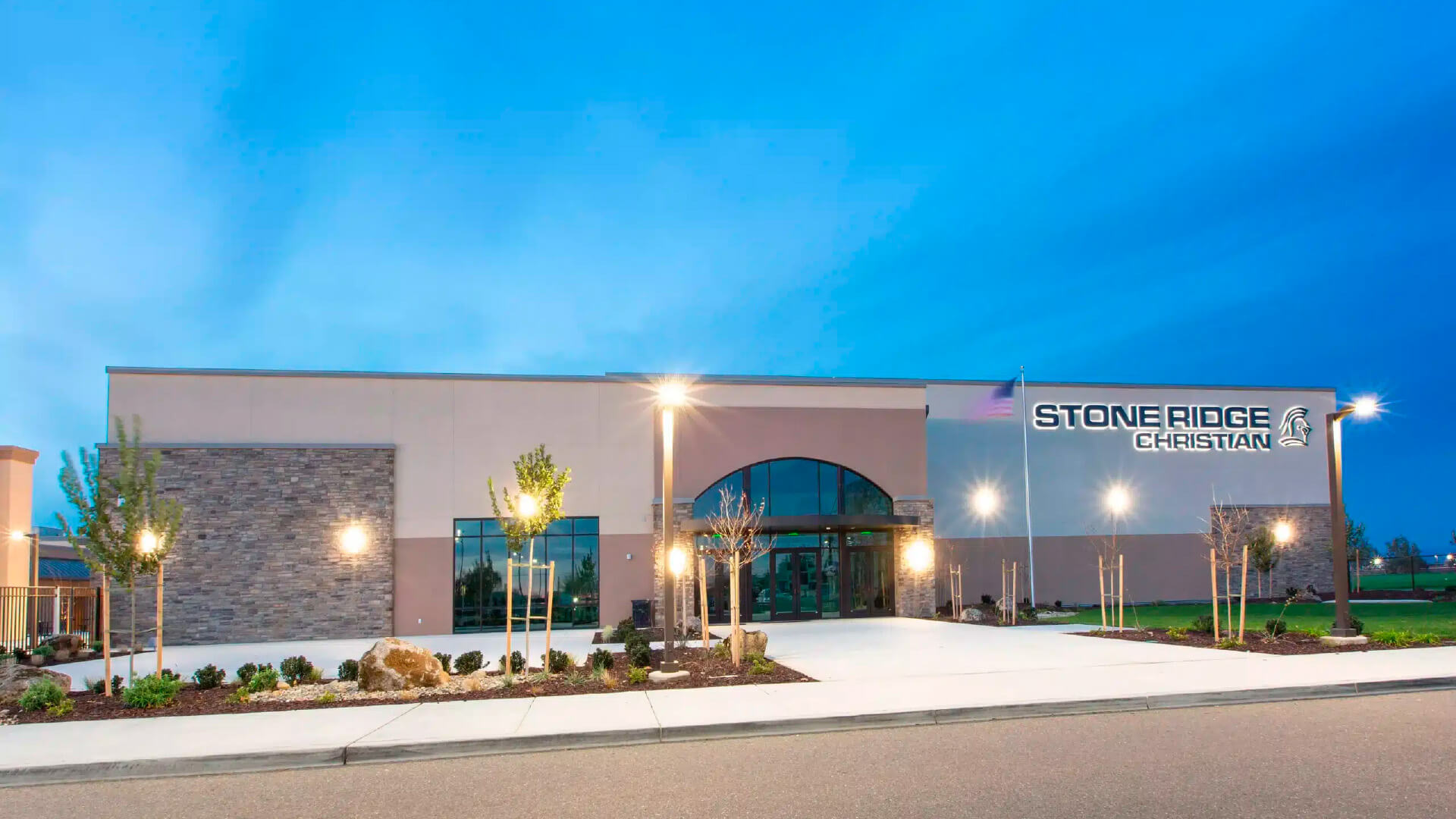 StoneRidge exterior church building