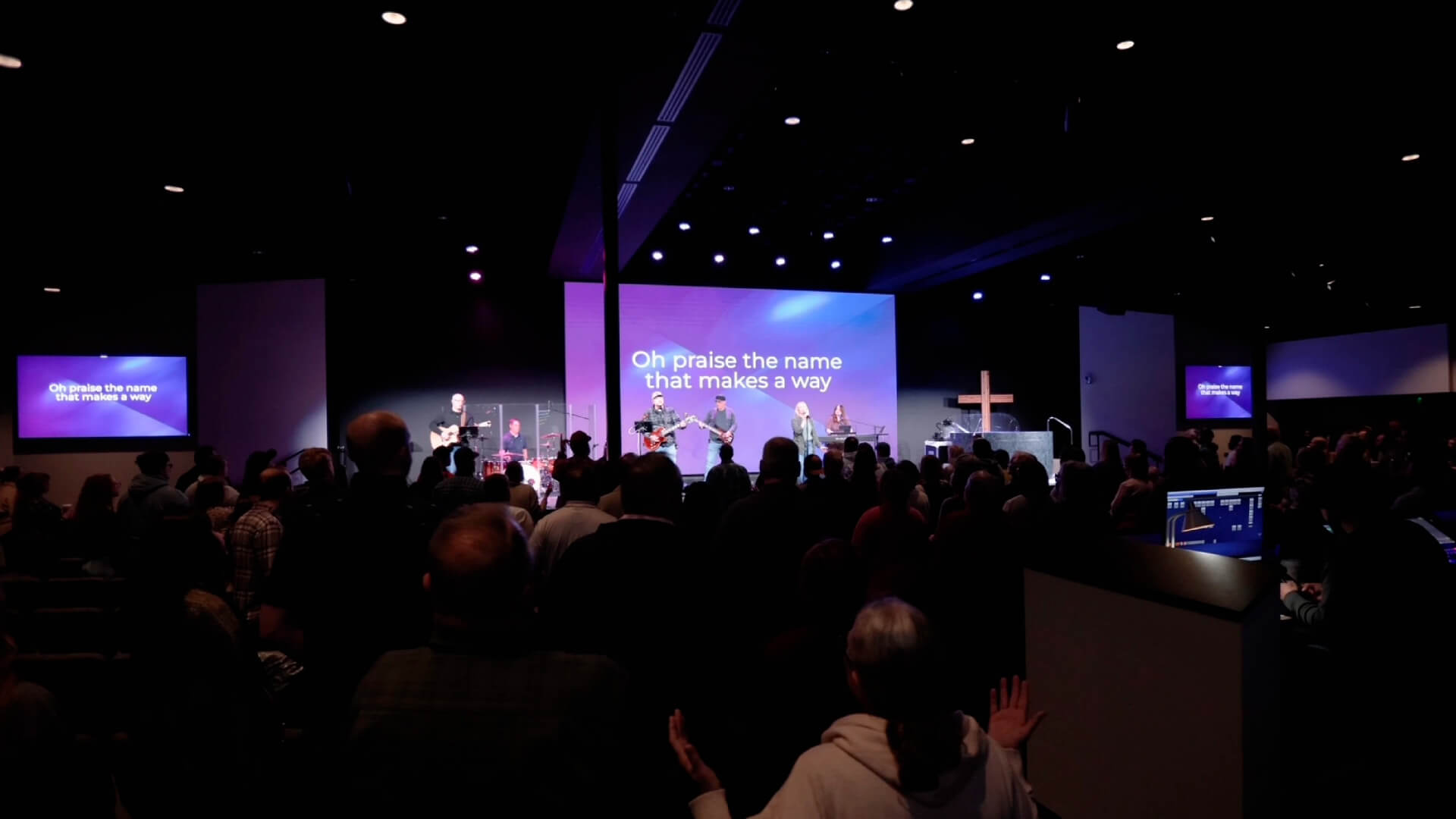 True North Church stage performance church building