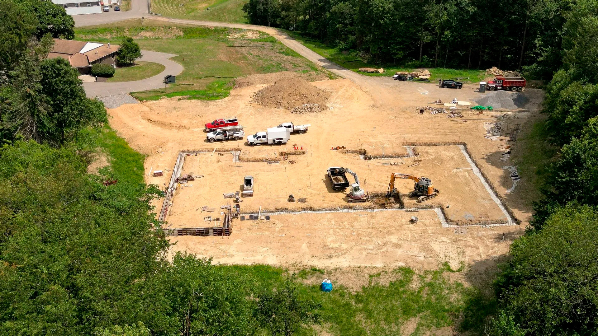 Watermark Classical Academy construction overview church building