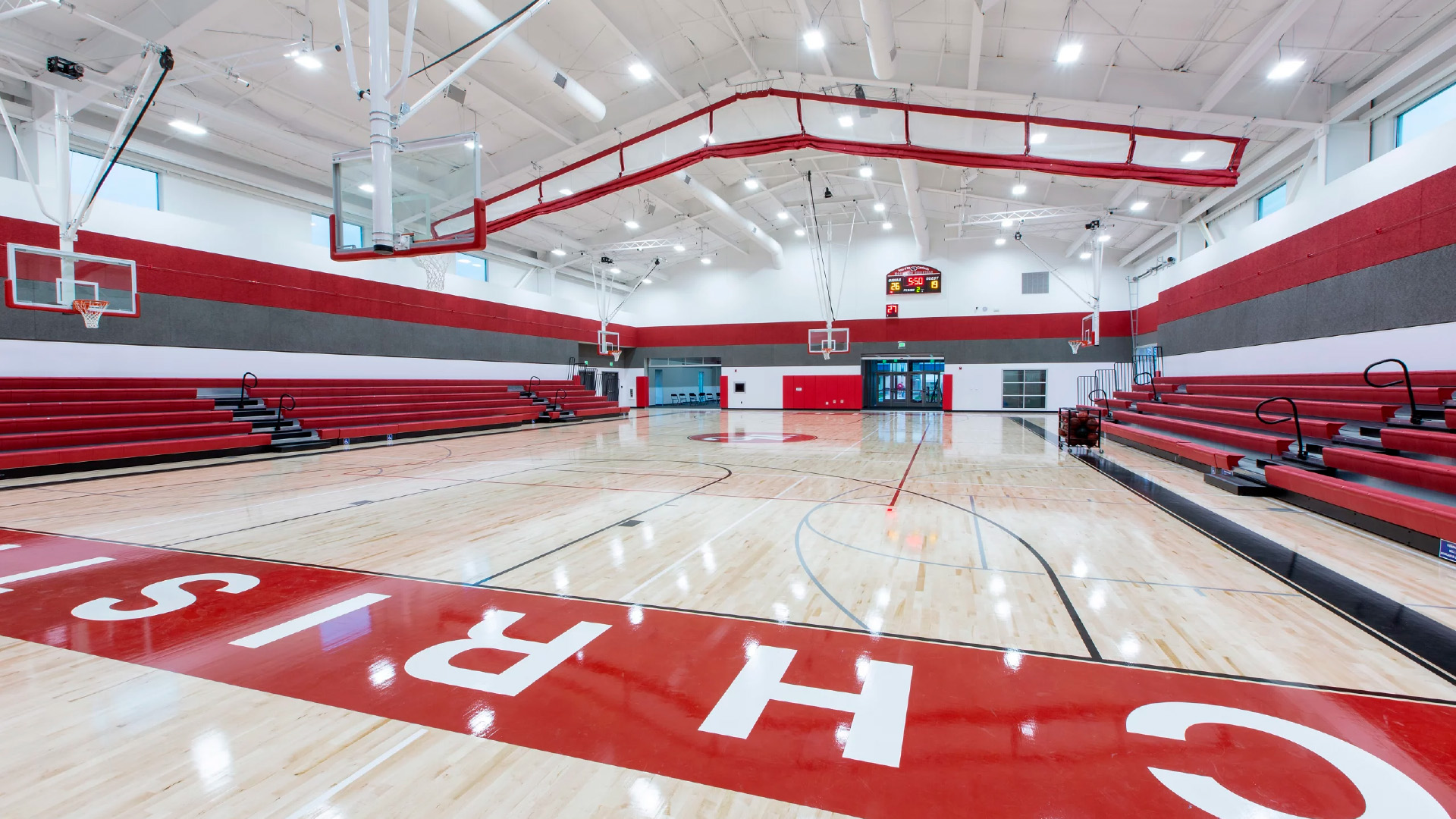 Woodland Christian Church basketball court church building