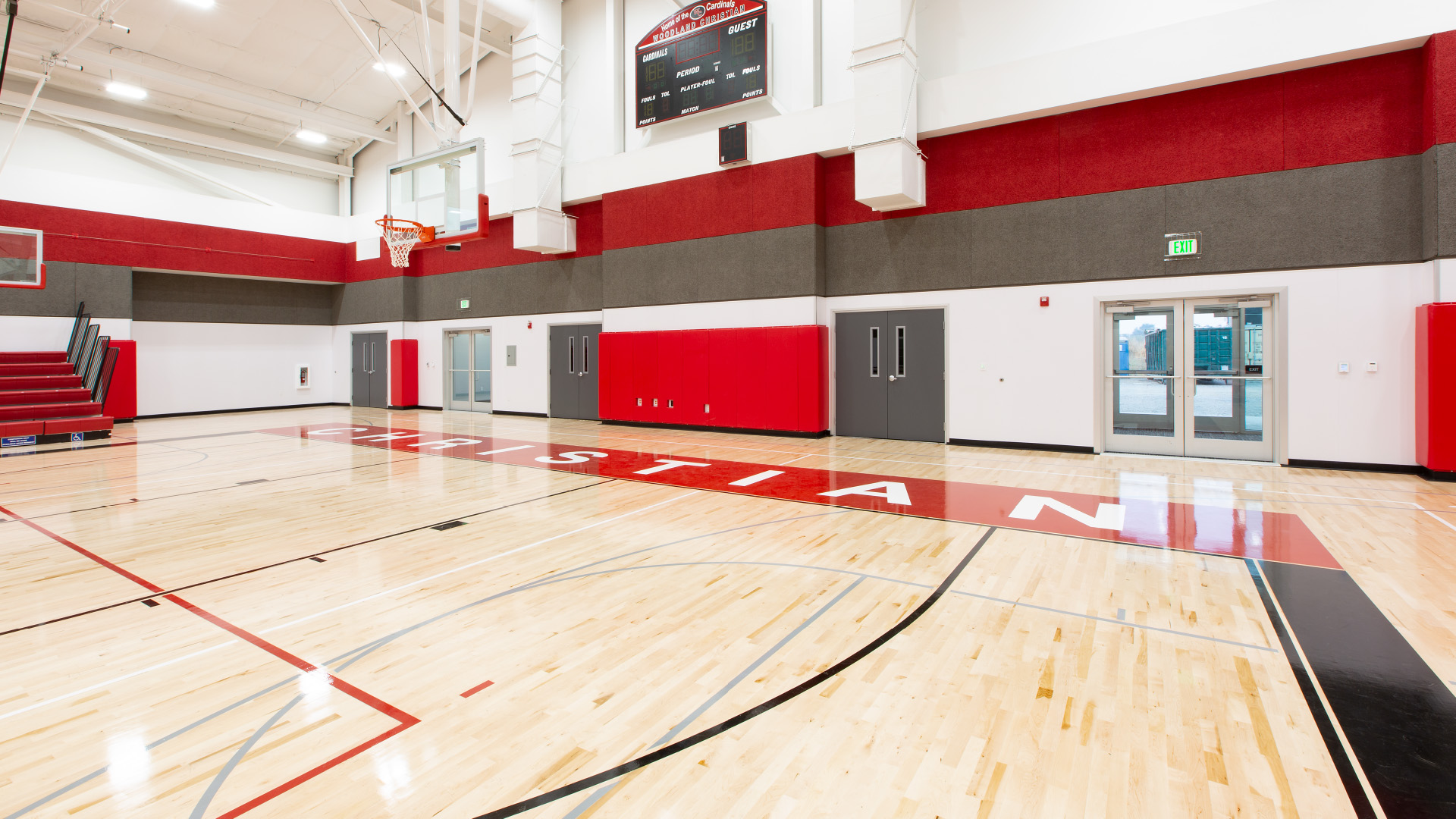 Woodland Christian Church gym side view church building