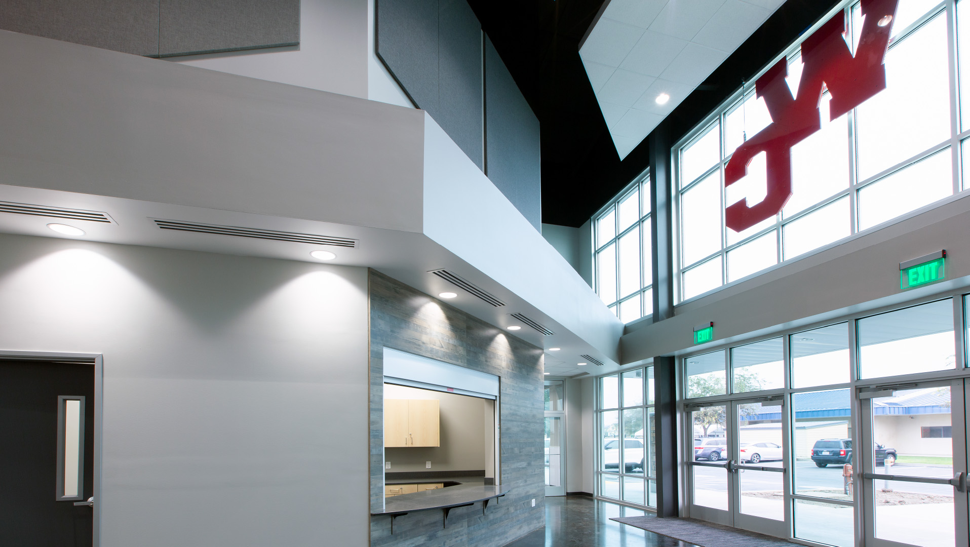 Woodland Christian Church lobby church building