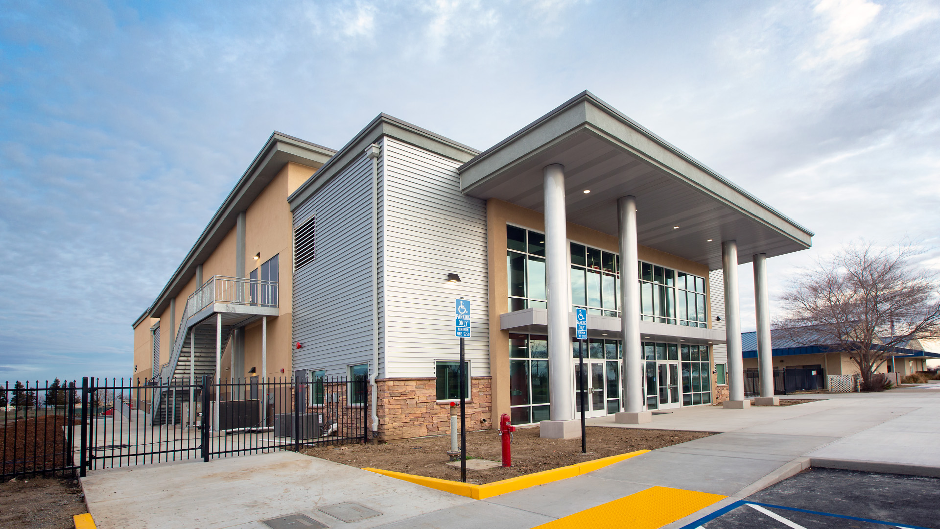 Woodland Church exterior side church building