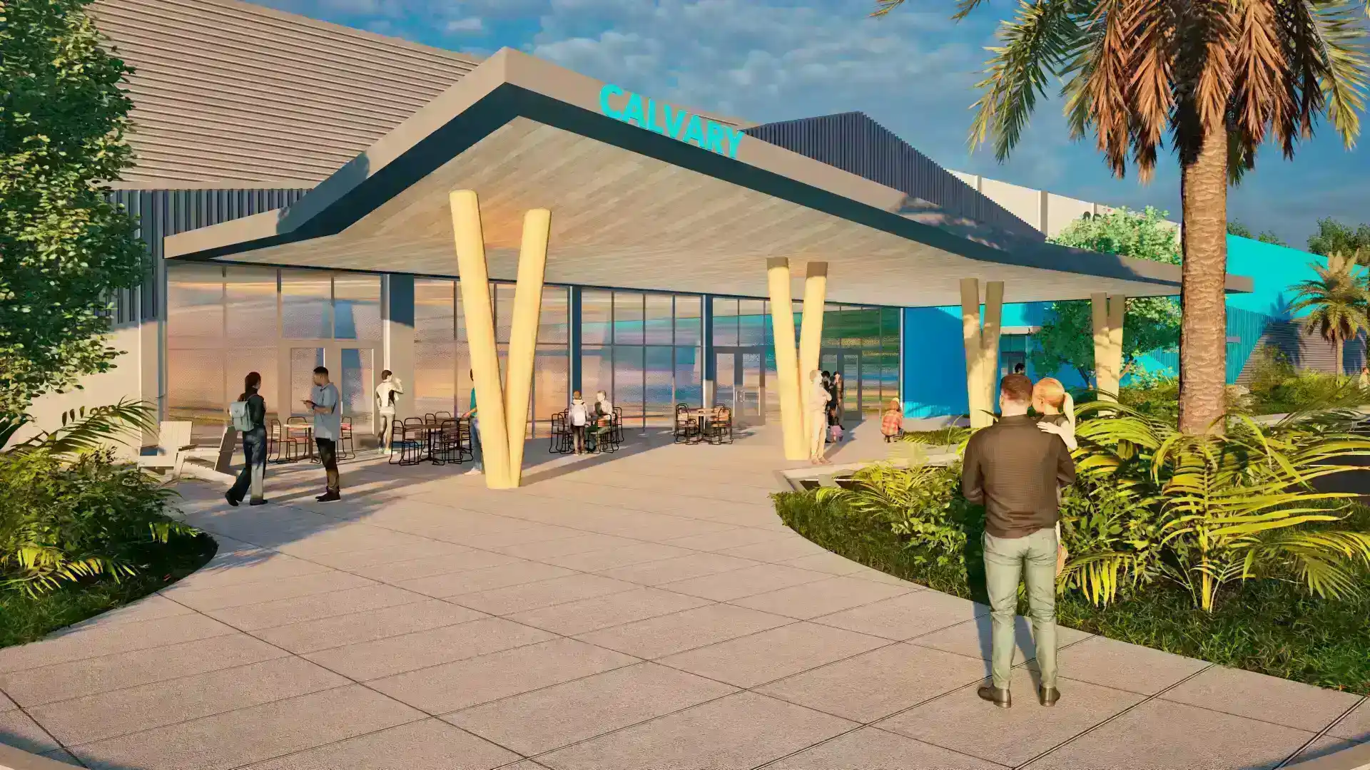 Calvary Christian Academy front church building