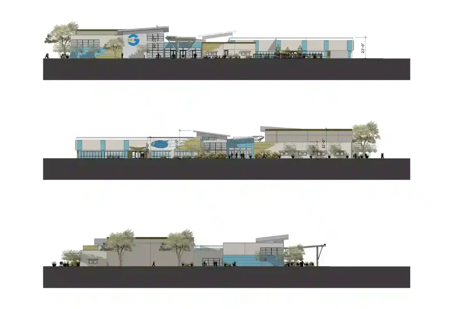 Elevations church design