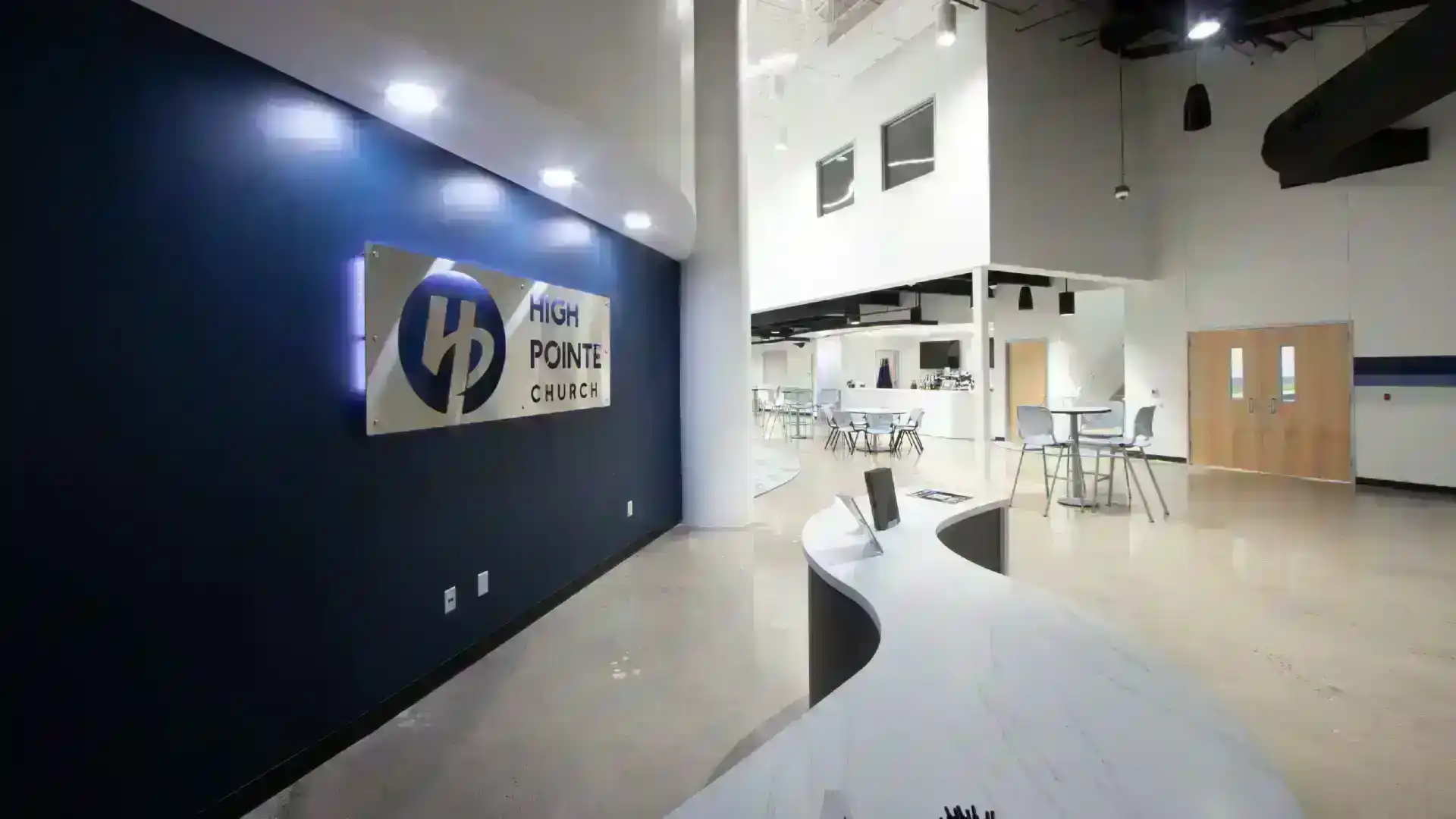 High Pointe lobby church building