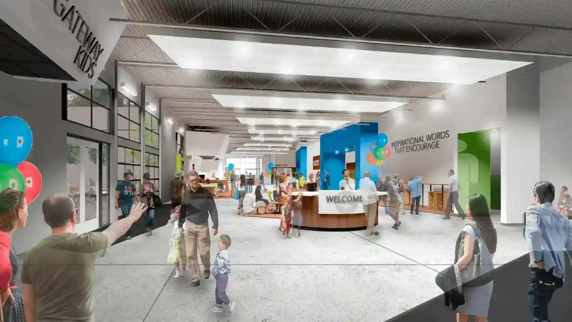 Lobby Interior church design