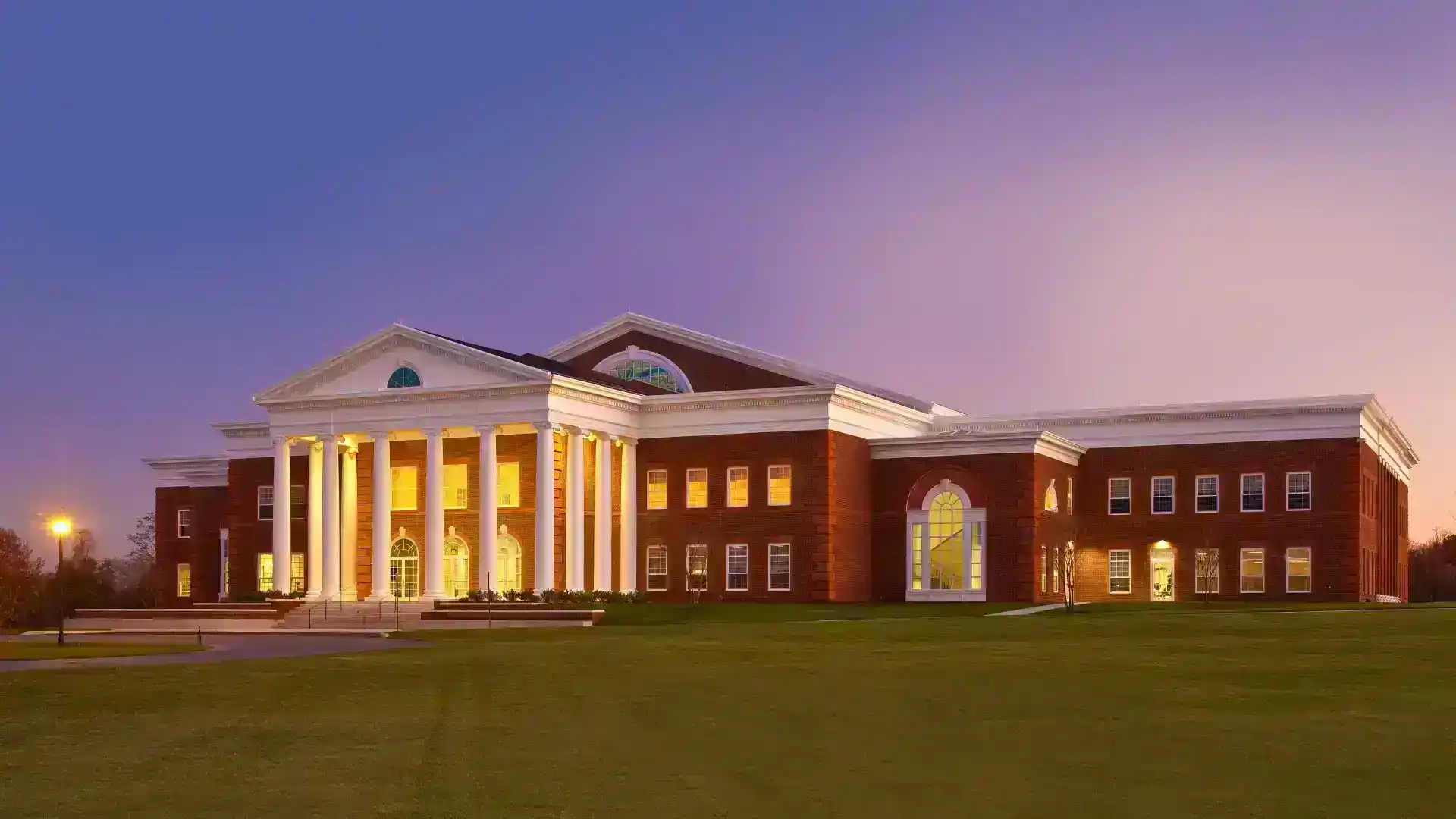 Patrick Henry College exterior church building