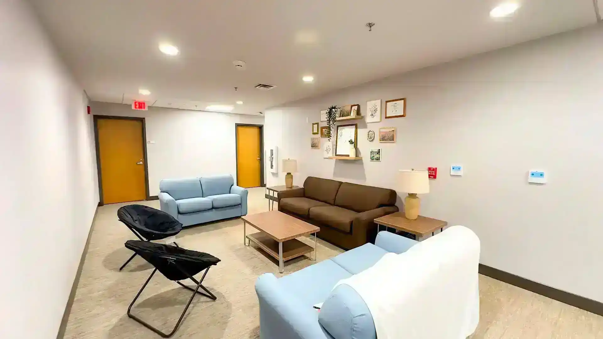 Rosedale Bible College relax room third place church building