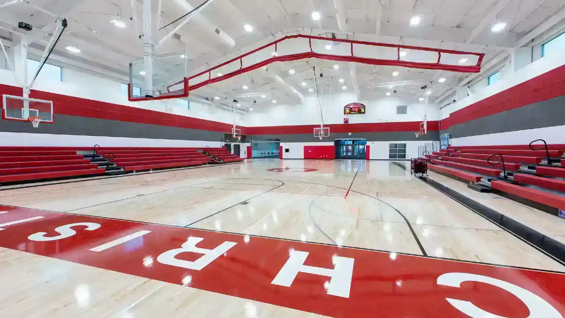 Woodland Christian Church basketball court church building