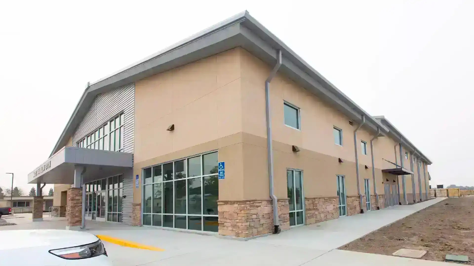 Woodland Christian Church exterior side church building