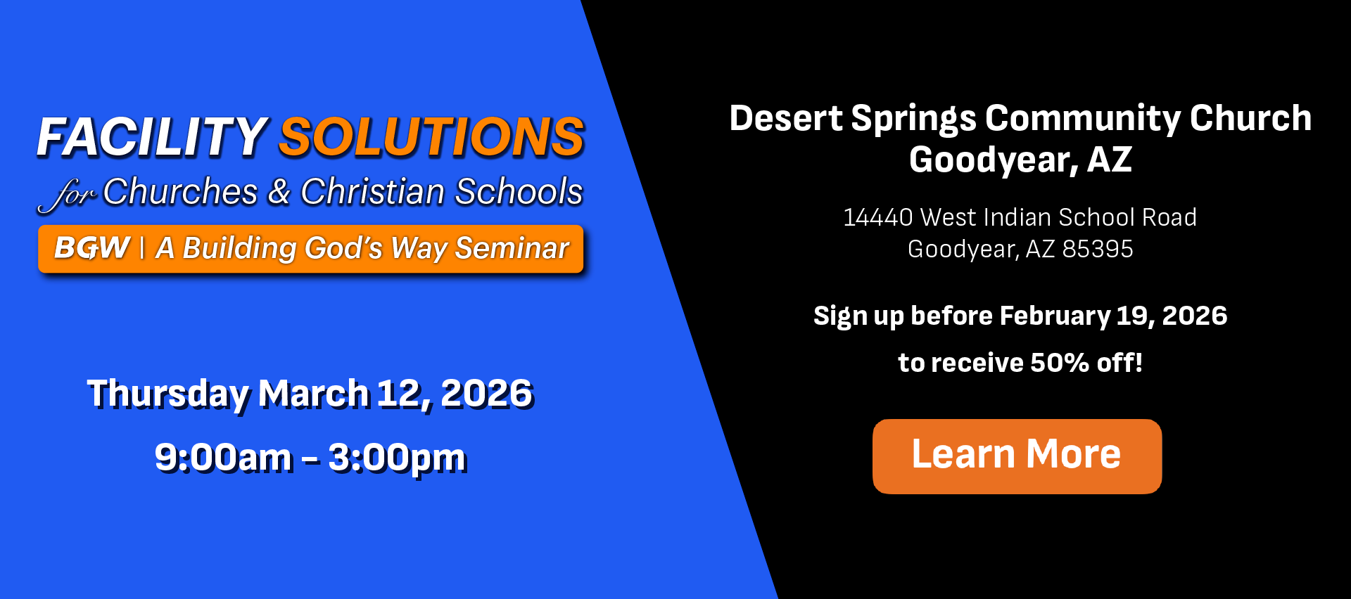 Seminar AZ Learn More church architect