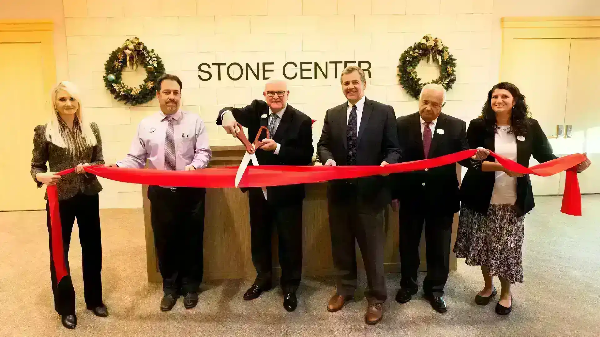 Christian Villages ribbon cutting church building