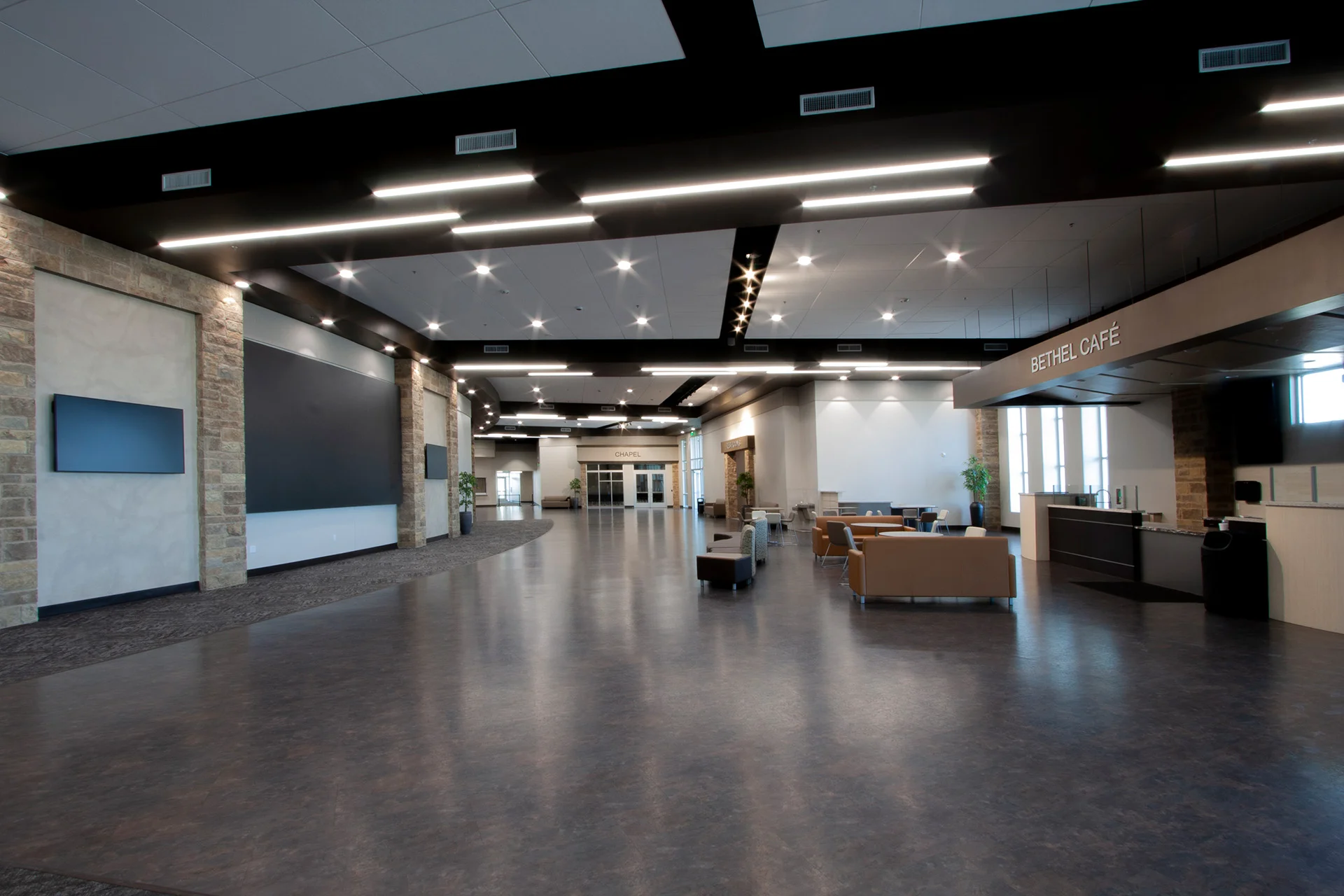 Bethel Church lobby church building church architect