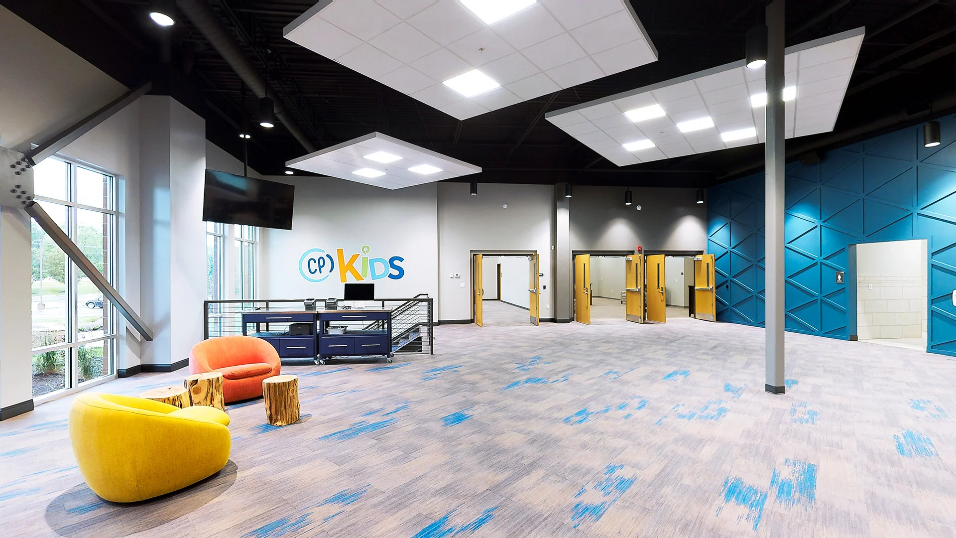 Center Pointe Child hallway church building church architect