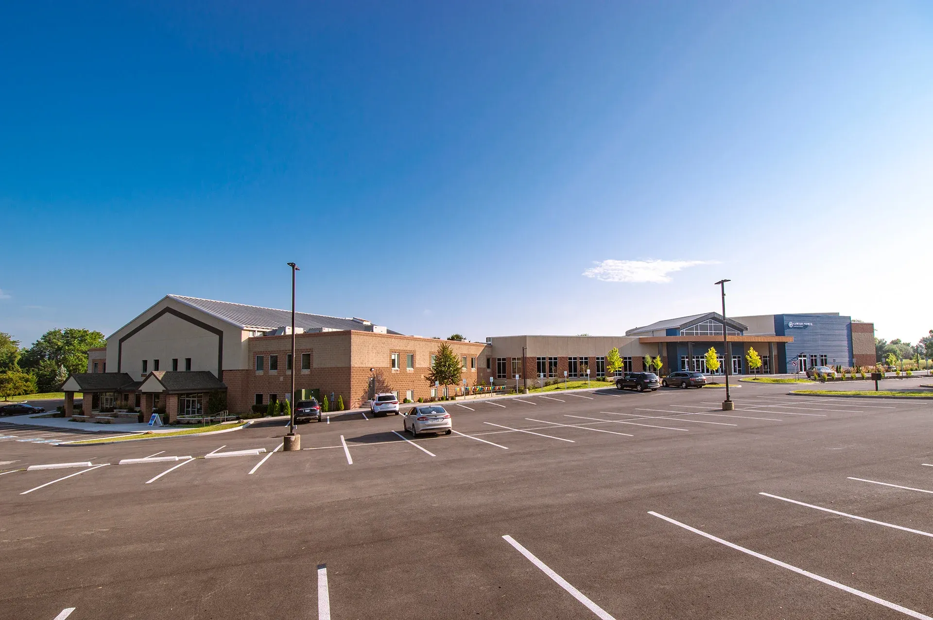 Center Pointe exterior front church building church architect