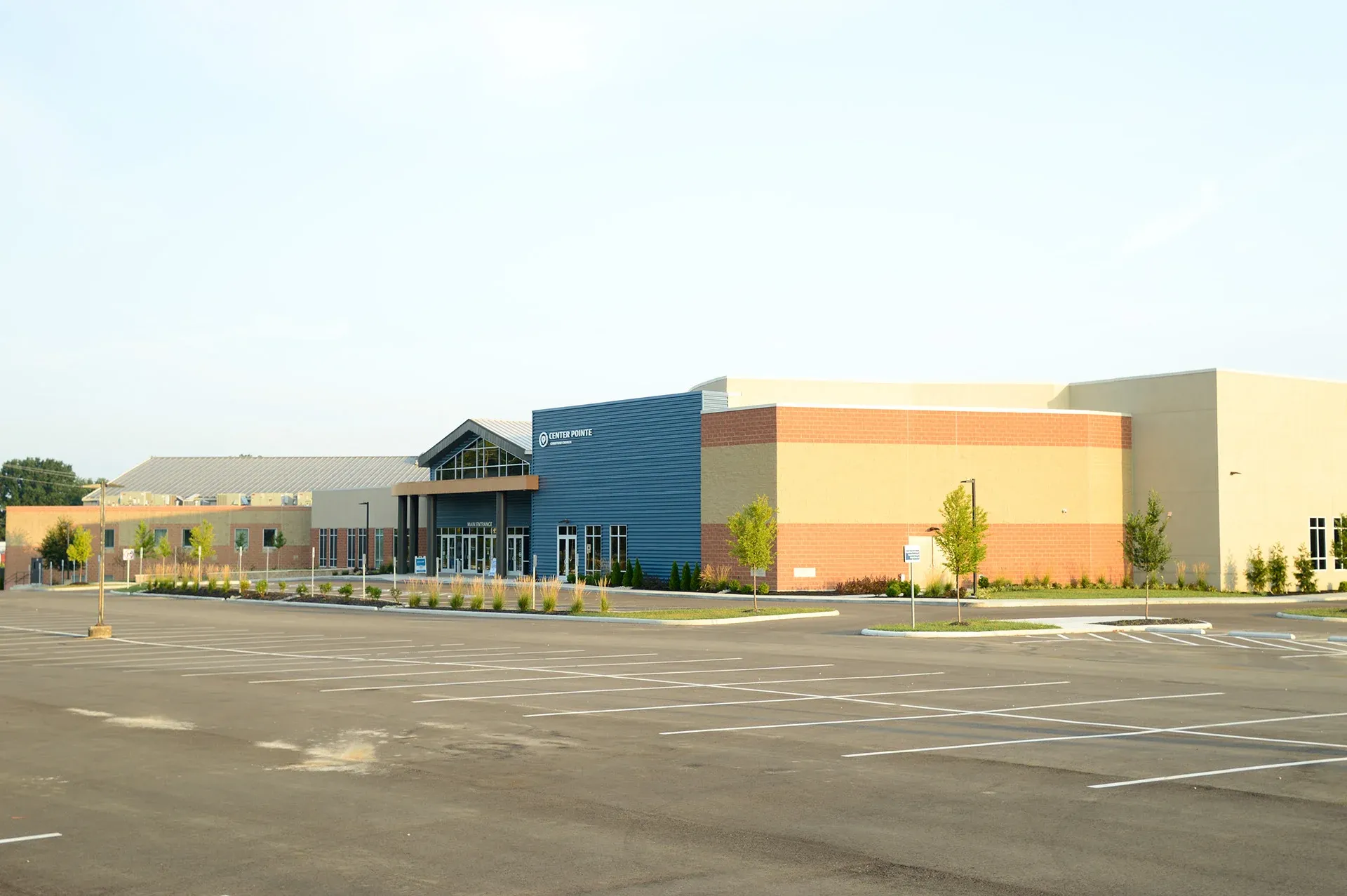 Center Pointe exterior church building church architect