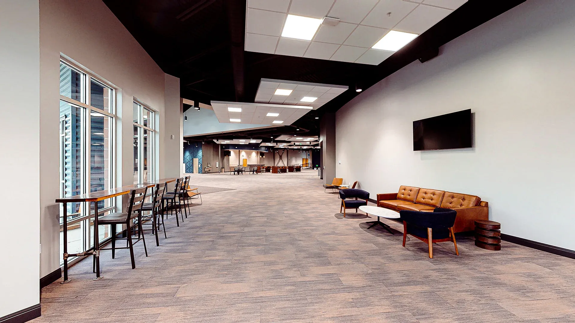 Center Pointe hallway church building church architect