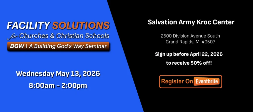 Facility Solutions MI footer church architect